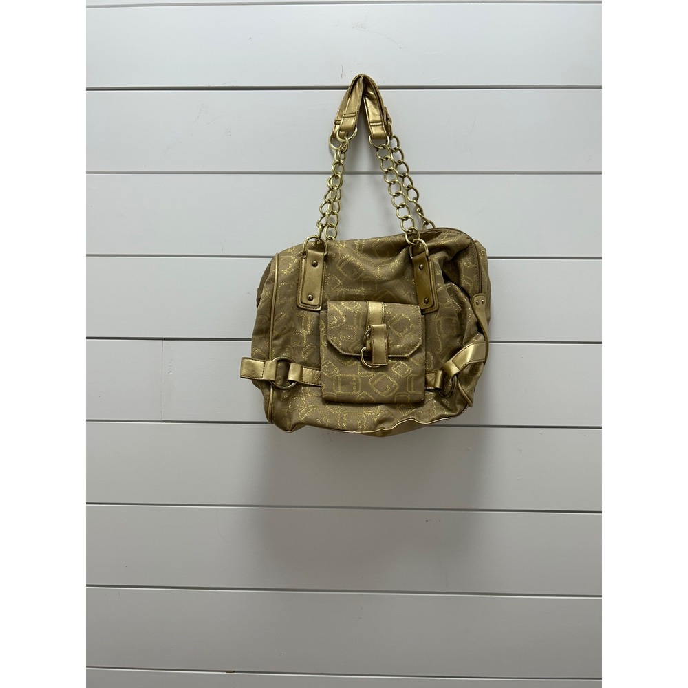 Vintage Y2K Good Metallic Monogram Shoulder Bag